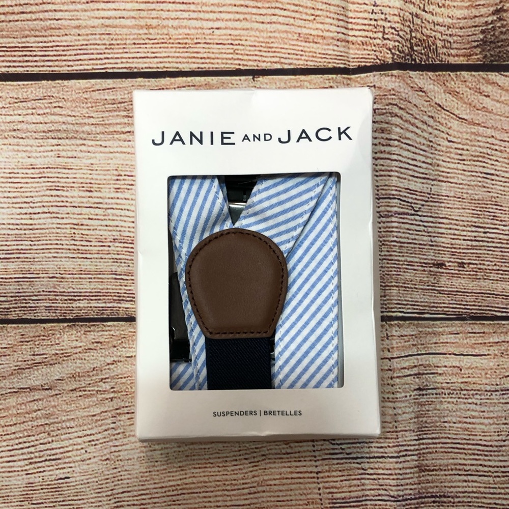 Janie and jack striped suspenders
